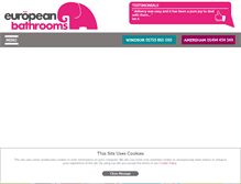Tablet Screenshot of europeanbathrooms.com